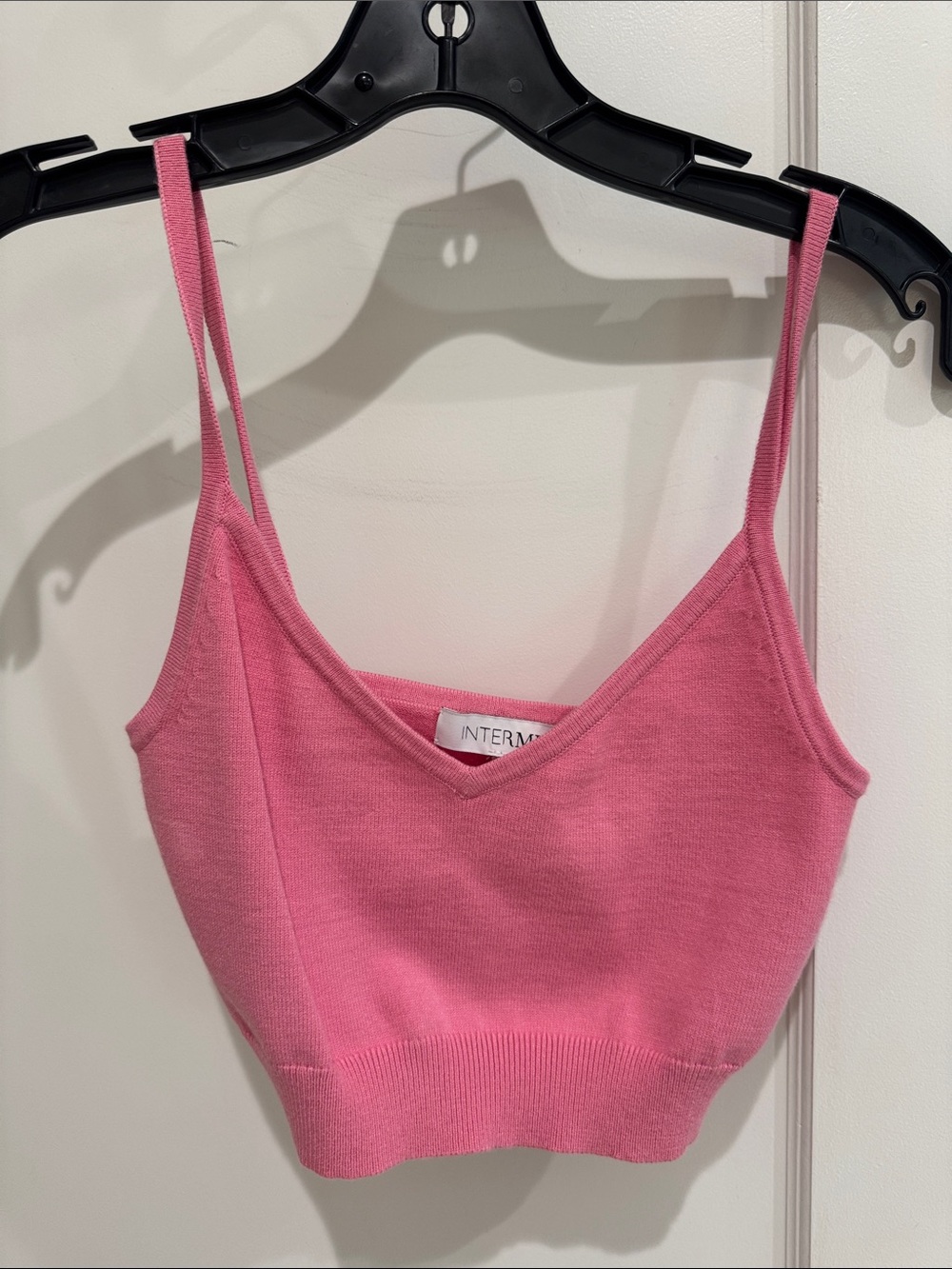 INTERMIX Pink Cropped Tank size small